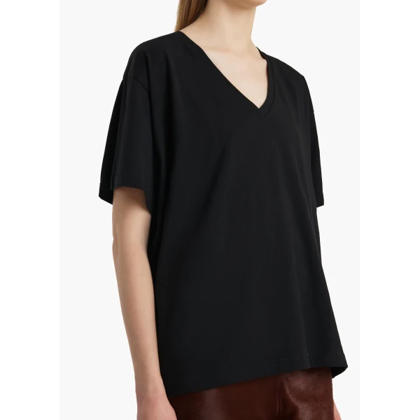 Khaite Linda T-Shirt in Black Top, view 5