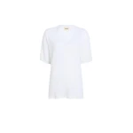 Khaite Linda T-Shirt in White Top