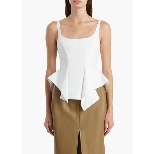 Khaite Loa Top in Chalk, view 3