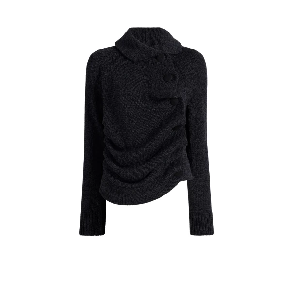 Khaite Lorrai Cardigan in Black