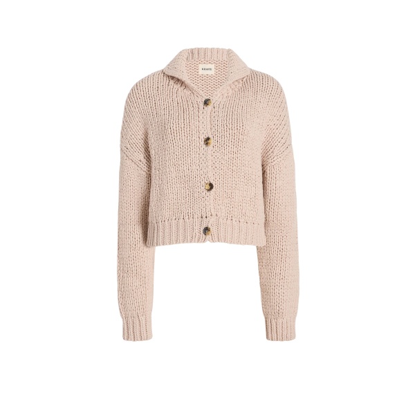 Khaite Lotta Cardigan in Parchment