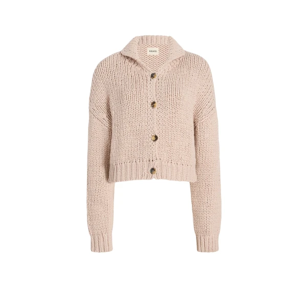 Khaite Lotta Cardigan in Parchment