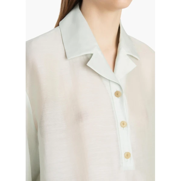 Khaite Loucin Top in Ice Green, view 5