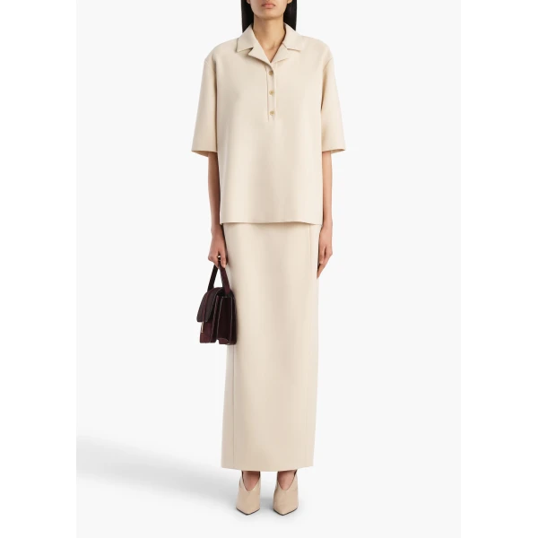 Khaite Loucin Top in Ivory Glow, view 2