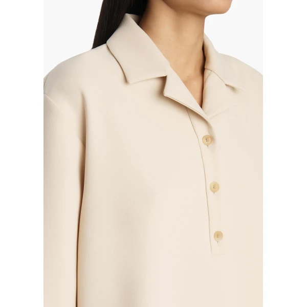 Khaite Loucin Top in Ivory Glow, view 5