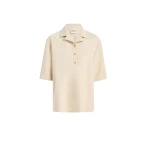 Khaite Loucin Top in Ivory Glow