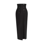 Khaite Luiza Skirt in Black