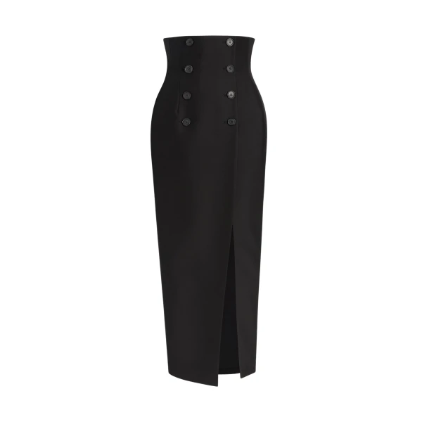 Khaite Luiza Skirt in Black