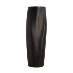 Khaite Lyle Skirt in Black Leather