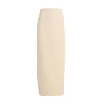Khaite Lyle Skirt in Ivory Glow