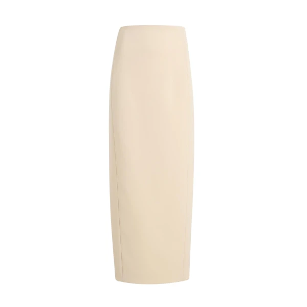 Khaite Lyle Skirt in Ivory Glow