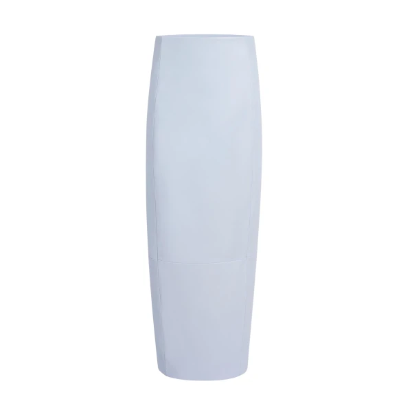 Lyle Skirt in Sky Blue Leather