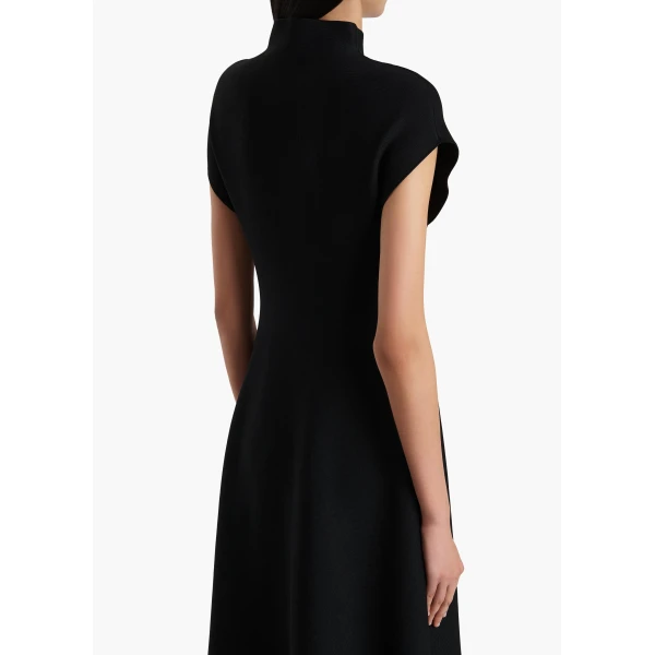 Khaite Lyra Dress in Black, view 6