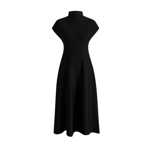Khaite Lyra Dress in Black