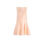 Khaite Mags Dress in Light Peach