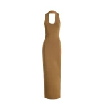 Khaite Mahi Dress in Carob