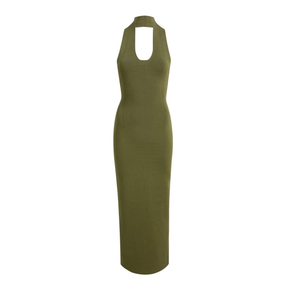 Khaite Mahi Dress in Olive