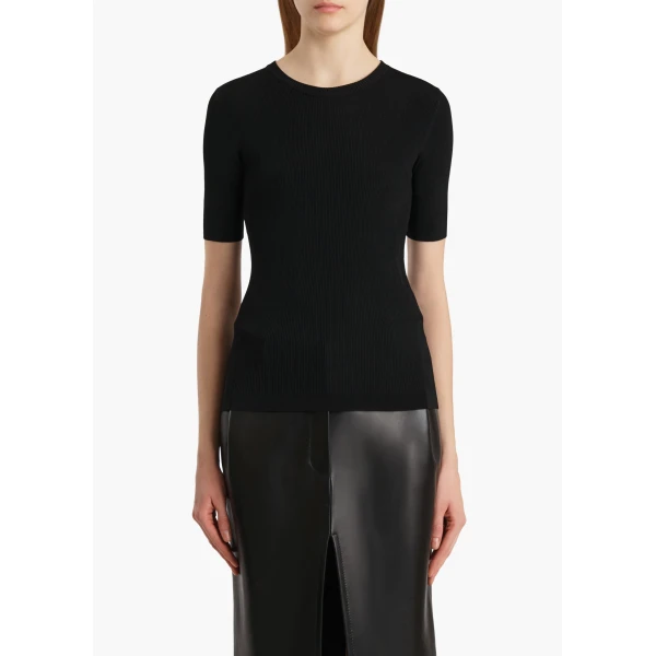 Khaite Maj Top in Black, view 3