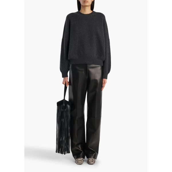 Khaite Margaux Sweater in Charcoal, view 2