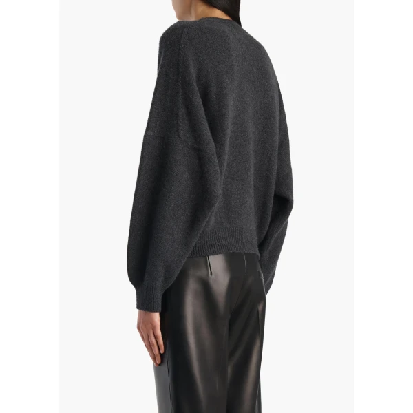 Khaite Margaux Sweater in Charcoal, view 4