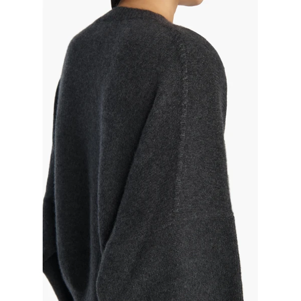Khaite Margaux Sweater in Charcoal, view 6