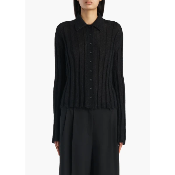 Khaite Meadow Sweater in Black, view 3