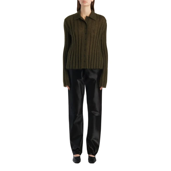 Khaite Meadow Sweater in Dark Olive, view 2