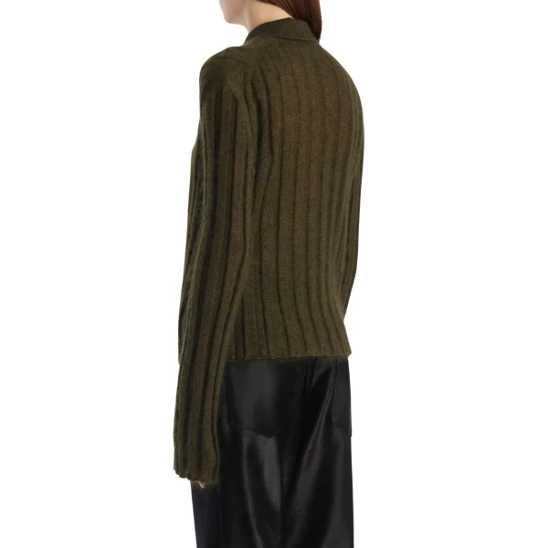 Khaite Meadow Sweater in Dark Olive, view 4