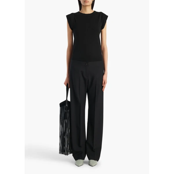 Khaite Mita Pant in Black Wool, view 2