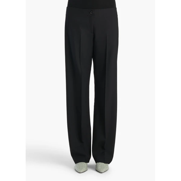 Khaite Mita Pant in Black Wool, view 3