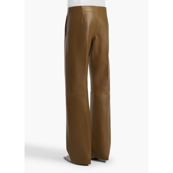 Khaite Mita Pant in Dark Olive, view 4