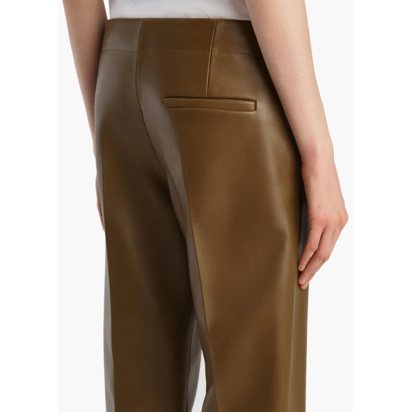 Khaite Mita Pant in Dark Olive, view 6