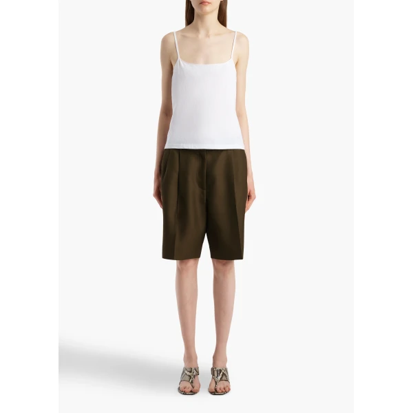 Khaite Moss Cami in White, view 2
