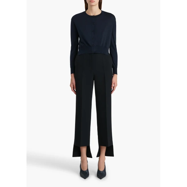 Khaite Nadyne Cardigan in Midnight, view 2