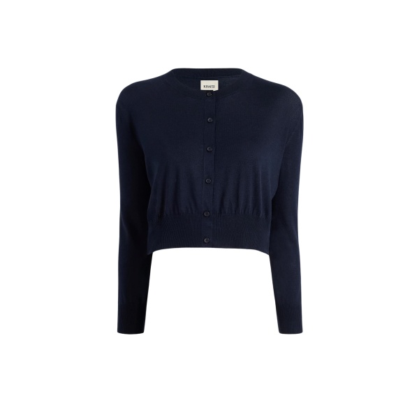 Khaite Nadyne Cardigan in Midnight