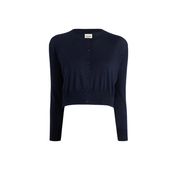 Khaite Nadyne Cardigan in Midnight