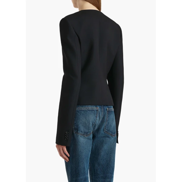 Khaite Nara Jacket in Black, view 4