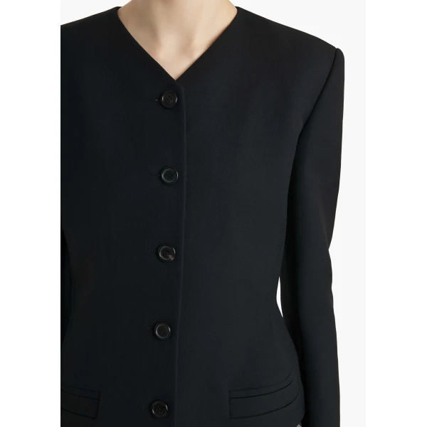 Khaite Nara Jacket in Black, view 5