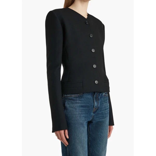 Khaite Nara Jacket in Black, view 6
