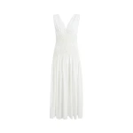 Khaite Nola Dress in Chalk Cotton