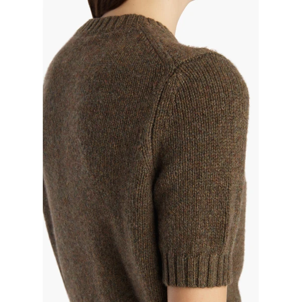 Khaite Nora Cardigan in Artichoke, view 6