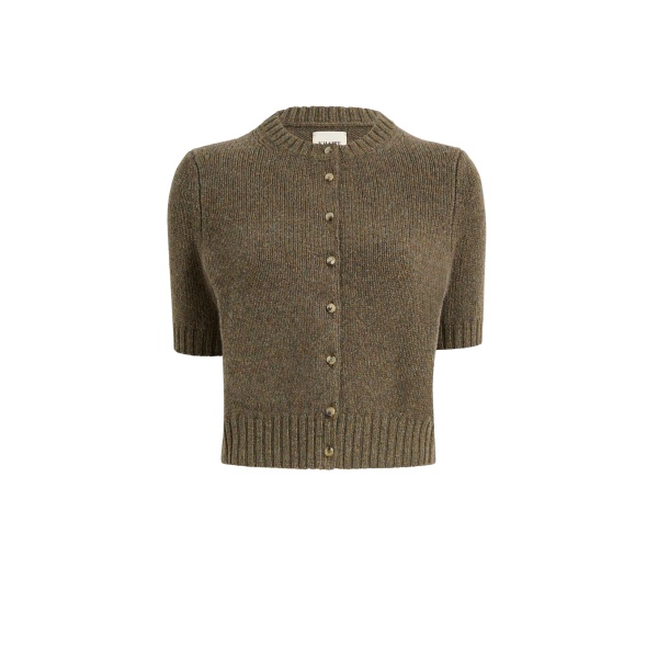 Khaite Nora Cardigan in Artichoke