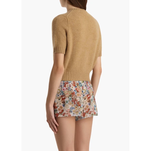 Khaite Nora Cardigan in Biscotti, view 4