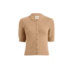 Khaite Nora Cardigan in Biscotti