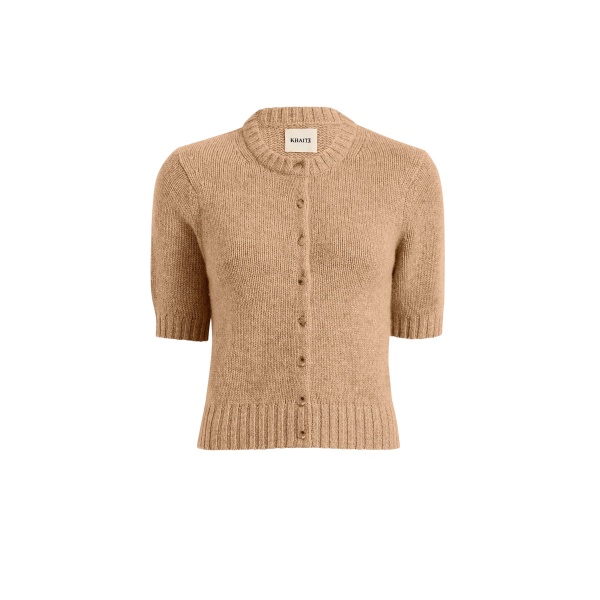 Khaite Nora Cardigan in Biscotti