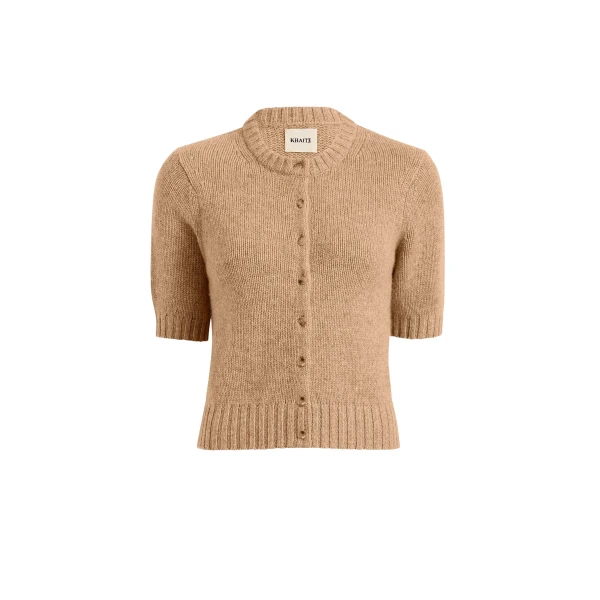 Khaite Nora Cardigan in Biscotti