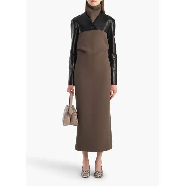 Khaite Onno Jacket in Black Leather, view 2