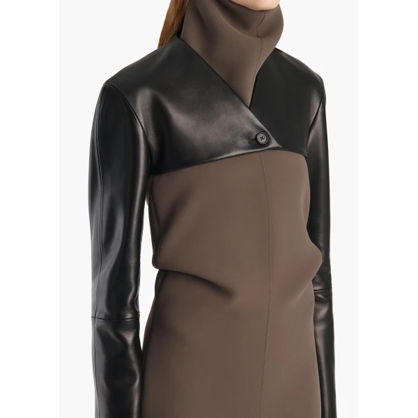 Khaite Onno Jacket in Black Leather, view 5