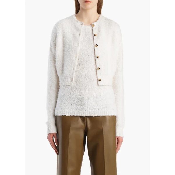 Khaite Paloma Cardigan in Glaze, view 3