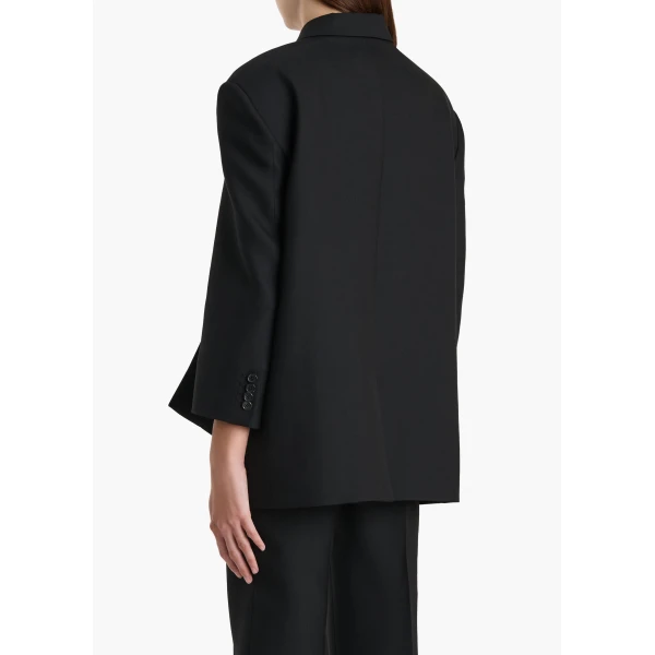 Khaite Palto Jacket in Black, view 4